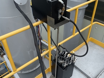 가스상물질(흡수액) 측정사진